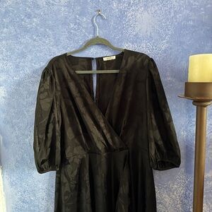 Calvin Klein Black Wrap Dress